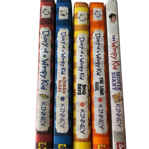 Diary of a Wimpy Kid Series Hardcover Lot By Jeff Kinney - 1,2,4,9 Movie Diary - Picture 5 of 5